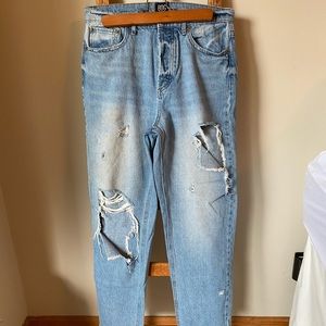 BDG size 29 ripped cropped high waisted jeans